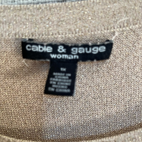 Shimmer plus sized top, glitter sweater - Picture 5 of 5